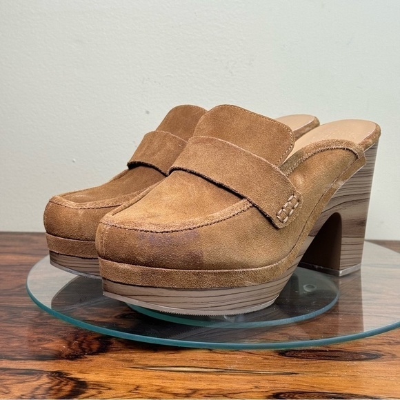 Splendid Vina Suede Platform Clog in Toffee NWOT - Picture 5 of 15